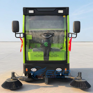 Machine de balayage routier pour l'entretien des pistes d'aéroport et des autoroutes, petite balayeuse de rue, camion balayeuse automatique de déchets - Product Image 1