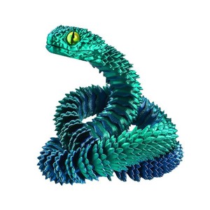 Custom Printed Plastic 3D Mini <span class=keywords><strong>Snake</strong></span> <span class=keywords><strong>Toy</strong></span> Fidget Modelo Animal Figura para Crianças Brinquedo de atividade impressa para meninos e crianças - Product Image 3