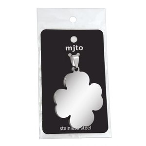 Ciondolo in Acciaio Placcato Oro con Grande Fiore 37x42mm, Charm Religioso per Bambini con Zirconi, Diamanti e Perle - Product Image 2