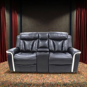 Luxury Modern Leather Recliner <b>Sofa</b> Set with Massage Function <b>for</b> Home Theater and Living Room - Product Image 3