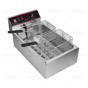 Frites à gaufres Entonnoir Friteuse à gâteau Vente Mini Grande friteuse à induction à gaz GPL Machine à frire à la banane et au porc - Product Image 3