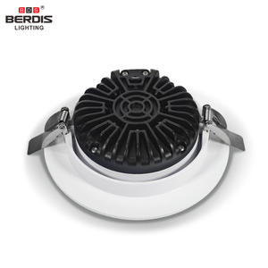 Berdis Bevel Slim Spotlight COB 165mm Recorte Empotrable Regulable 6 pulgadas IP65 CE ROHS 20W 24W Foco Led - Product Image 3