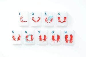Jeu de Mahjong américain sur le thème de la nature et de la faune de l'<span class=keywords><strong>Alaska</strong></span>, design plantes et poissons frais - Product Image 6