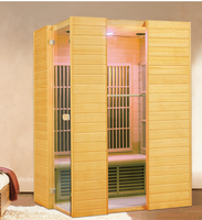 Sauna d'intérieur EMF de luxe de bas sauna de combinaison d'infrarouge lointain de lumière rouge de spectre complet pour la personne 2