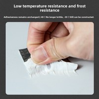 Ruban adhésif en tissu de fibre de verre haute température avec feuille d'aluminium - pour tuyaux de climatisation/solaire, protection solaire, anti-âge, isolation thermique, étanchéité des fuites