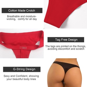 Confezione da 5 Pezzi di Intimo Femminile Multicolore a Vita Bassa, Slip e Perizoma Sportivi Invisibili per Donne - Product Image 2