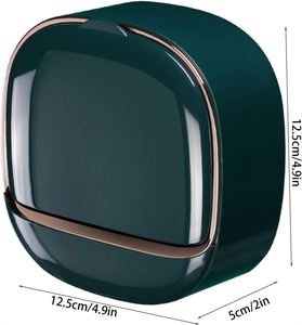 Modern Beautiful Best-selling Wall-mounted <b>Soap</b> <b>Holder</b> Luxury Foldable <b>Soap</b> Storage Box with Drain Design and Adhesive Buckle - Product Image 5