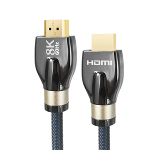Câble <span class=keywords><strong>HDMI</strong></span> tressé 8K plaqué or de qualité supérieure multi-usages <span class=keywords><strong>HDMI</strong></span> vers <span class=keywords><strong>HDMI</strong></span> HD pour câble Audio vidéo <span class=keywords><strong>Samsung</strong></span> TV - Product Image 1
