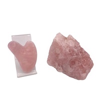 100% Quartz naturel masseur de mâchoire sculpteur de visage Lifting pierre de Jade vert Gua Sha outil de Massage