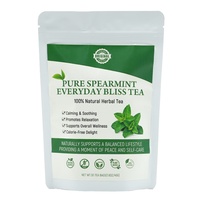 Thé à la menthe poivrée Chinaherbs, livraison rapide, feuilles en vrac, marque privée, sachets de thé à la menthe verte, menthe séchée coupée, sachets de thé pour une sensation rafraîchissante