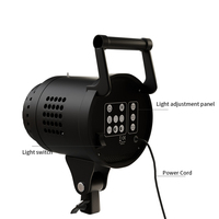 135W Metall-Porträt-Blitzstudio-Lampe Fotografie-LED-Videolicht mit Einstellbarer Farbtemperatur und Fernbedienung