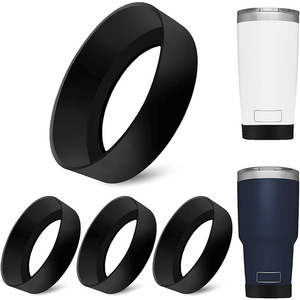 Venta caliente Cross-Border 7,5 cm Thermos Cup Bottom <span class=keywords><strong>Cover</strong></span> Antideslizante <span class=keywords><strong>Base</strong></span> de goma protectora Soporte Durable Cup Bottom Support - Product Image 1