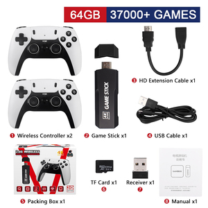 Console <span class=keywords><strong>de</strong></span> jeux rétro HD GD10 Pro, manette <span class=keywords><strong>de</strong></span> jeu vidéo avec contrôleur sans fil 2.4G X2 PLUS, meilleur prix pour 64G/128G - Product Image 4