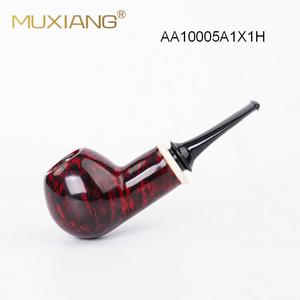 Muxiang Briarwood Smoking Pipes Handmade Freestyle Tobacco Pipe With Vulcanized Rubber Mouthpiece - Product Image 2