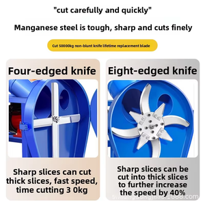Nueva máquina de procesamiento de alimentación eléctrica de alta calidad para animales pequeños, cerdos, picadora doméstica, alimentador de pollo, molinillo de hierba - Product Image 4