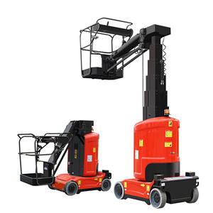 मोबाइल टेलीस्कोपिक कार्य मंच इलेक्ट्रिक हाइड्रोलिक 9 मीटर 200 किलोग्राम कर्मियों ने स्व-चालित ऊर्ध्वाधर मस्तूल उठाया - Product Image 1