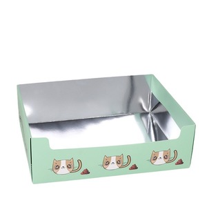 Bac à litière pliable écologique pour <span class=keywords><strong>chat</strong></span>, grande capacité, toilettes jetables en <span class=keywords><strong>papier</strong></span>, facile d'entretien, nouveau design transfrontalier - Product Image 5