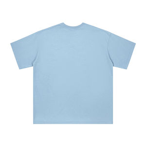 New Retro High-End Men's Short-Sleeved T-Shirt Streetwear Style Drop Shoulder <b>Sleeveless</b> Design Screen Printed Bamboo Material - Product Image 5