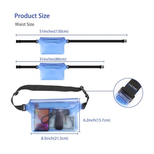 Bolsa de teléfono suave a prueba de agua personalizada, riñonera impermeable para natación - Product Image 4