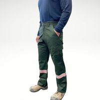 Pantalon de travail haute visibilité OEM pour mécanicien, respirant, multipoches, devant plat, taille mi-haute pour homme