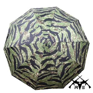 Parapluie anti-vent en nylon, surface lisse, doux au contact, résistant à la pluie, UV80 + anneau anti-vent, Auto-camou