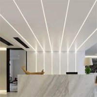 Bande lumineuse LED personnalisée Profilé d'extrusion aluminium Monté en surface Carré Canal LED Profilé aluminium gradable