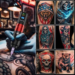 Kit de stylo à tatouer sans fil Tuffking, 20 cartouches, équipement de tatouage professionnel rechargeable pour artistes - Product Image 4
