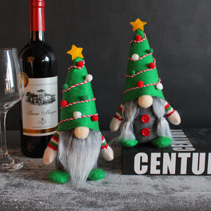 Muñeco sin Rostro para Árbol de Navidad, Gnomo de Navidad en Pie, Adornos de Anciano, Muñeco Decorativo para el Árbol - Product Image 2