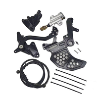 Surron Light Bee X LBX Hinterer Fußbremsensatz Hydraulischer Hauptbremszylinder CNC Aluminium-Pedal für Segway X260 Elektro-Dirtbike