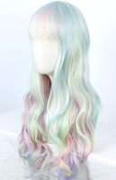 Perruque de cosplay en cheveux humains naturels, longue et ondulée, ajustable, pour femmes, pour Halloween