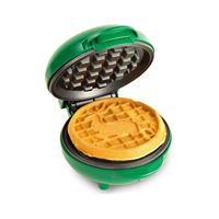 Gaufrier Électrique Mini 350W avec Thermostat Réglable, Plaque Antiadhésive 12,5 cm, Prêt à l'emploi, Indicateur de Température, Protection Contre la Surchauffe, Usage Domestique