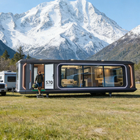 Maison préfabriquée en acier Luban Cabin, capsule mobile, conteneur avec cuisine, design moderne pour utilisation hôtelière