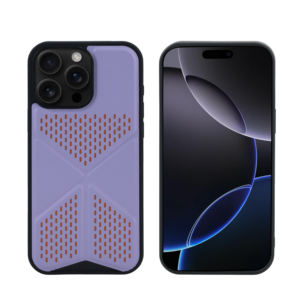 Étui de téléphone avec béquille et design ajouré respirant, coque de protection antichoc en TPU+PC pour iPhone séries 16/17 - Product Image 2