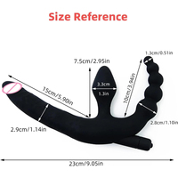 Strap on Dildo Anal Sexspielzeug, Paar Sexspielzeug für Erwachsene, vibrierendes Prostata-Massage gerät Anal Butt Plug Sexspielzeug für Männer Frauen Paare