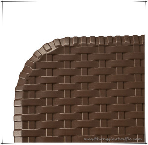 <span class=keywords><strong>Tavolo</strong></span> <span class=keywords><strong>quadrato</strong></span> marrone da 2 piedi 60cm in plastica da esterno in Rattan per banchetti tavoli e sedie da <span class=keywords><strong>giardino</strong></span> - Product Image 4