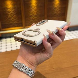 เคสโทรศัพท์มือถือหนัง PU หรูหราสำหรับ Samsung Z Fold 8 Ultra 7 แบบ 360 องศา °   ขาตั้งวงแหวนโลหะ ฟิล์มกันรอยหน้าจอ ฝาหลังกันกระแทก - Product Image 4