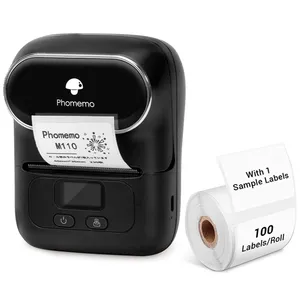 New Product Phomemo M110 20-48mm No Ink Portable BT Home Handheld Mini Thermal Printer Wireless Inkless Mini Pocket Printers