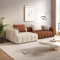 Offre Spéciale Luxueux Canapé d'Angle en Tissu Anti-Griffure pour Chat, Style Moderne, Fauteuil Inclinable en Tissu Hi-Tech, Salon Modulable
