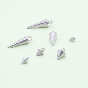 Stainless Steel Cone Pendant <b>3mm</b> 4mm 5mm 6mm 6.0x12mm 5.0x18.<b>3mm</b> 5.5x18.35mm For <b>Earring</b> Making Jewelry Findings - Product Image 1
