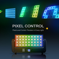 SHEHDS LED 200W Luz de Cabeza Móvil con Efecto Wash Beam y Estroboscópico Matrix para DJ y Discoteca
