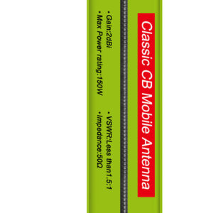 Antenne CB haute performance 27 MHz 150 W avec gain de 2 dB et VSWR <1,5 pour une clarté du signal améliorée dans les systèmes radio mobiles de voiture - Product Image 2