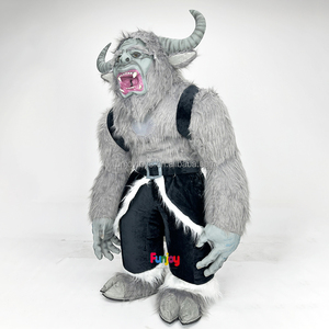 2M inflable Krampus Monster Beasts mascota Unisex mascota <span class=keywords><strong>disfraz</strong></span> para adultos FIESTA DE Halloween rendimiento - Product Image 2