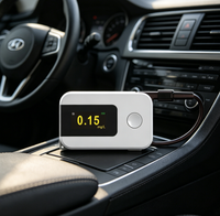 Alat Tes Alkohol Digital Airsense K1 dengan Layar LCD 3 Digit, Manual Pengambilan Sampel Napas dan Pengukuran, Breathalyzer Digital