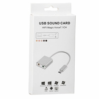 Typ-C Treiberfreie 7.1 Soundkarte Telefon-Lautsprecher Laptop 2-in-1 Adapter mit 3,5mm Kopfhörer DAC-Kabel