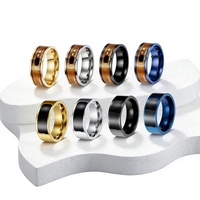 Bague Intelligente NFC en Acier Inoxydable NTAG213 Unisexe, Dispositif Portable pour Smartphone, Bande de Doigt, Contrôle d'Accès Numérique, Bijou
