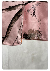 T-shirt à manches courtes de haute qualité 315G à motif de feuilles d'été, à épaules régulières, avec un sens du design, coupe ajustée, <span class=keywords><strong>haut</strong></span> court pour femmes - Product Image 5