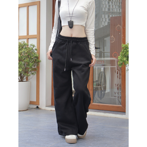 Women's Pants & Trousers High Quality Drawstring Elastic Highlighted Seam Detail High <b>Waist</b> Made In Vietnam - Product Image 4