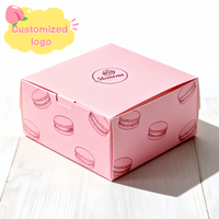 Boîtes d'emballage alimentaire écologiques personnalisées en papier pour beignets, gâteaux, biscuits, pain, en-cas et autres friandises