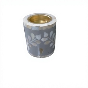 Artisan Mother Pearl Inlay Mabkhara Set Handmade Islamic <b>Bakhoor</b> Burner Sandalwood Eco-Friendly Traditional <b>Oud</b> Aroma Festive - Product Image 1