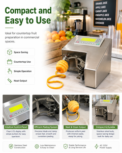 Machine à peler les fruits automatique en acier inoxydable pour orange, pomme, poire, citron, éplucheur électrique de table commercial - Product Image 4